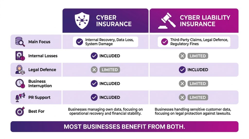 Difference between Cyber Insurance vs Cyber Liability Insurance