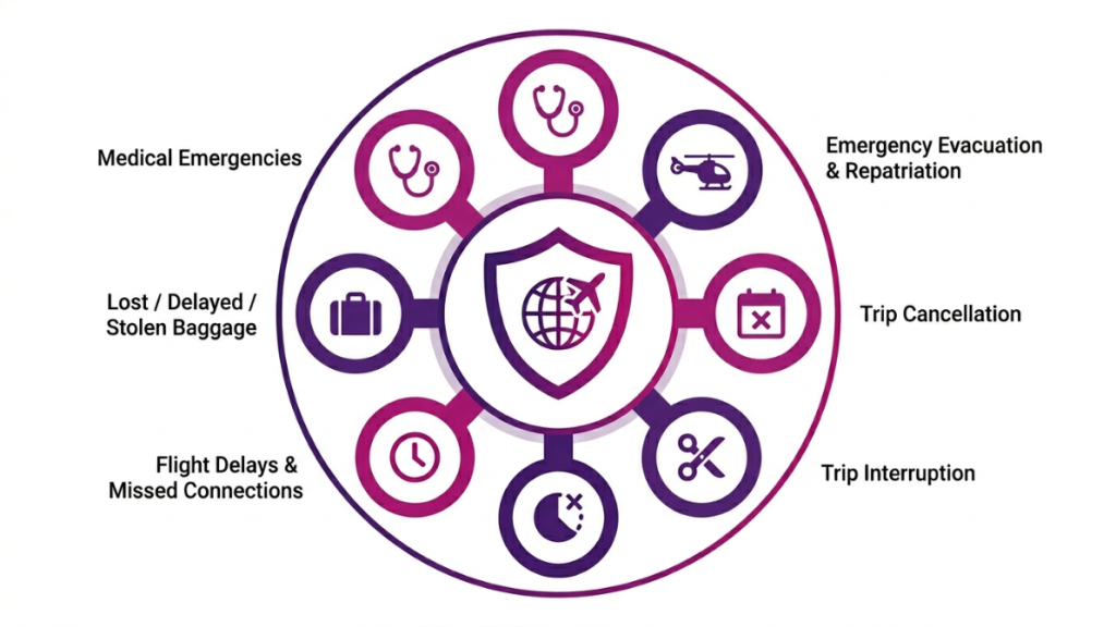 Travel insurance coverage