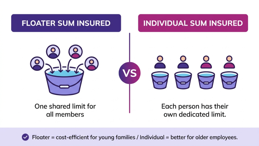 Floater versus individual sum insured