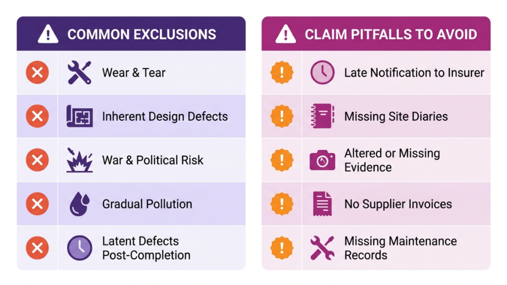 Common engineering insurance add-ons and extensions